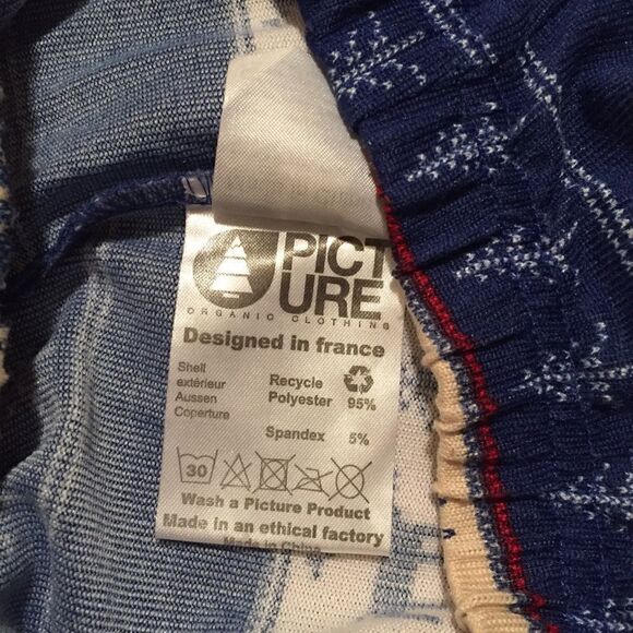 PICTURE M/L reindeer snowflake stripe tights - Picture 4 of 5